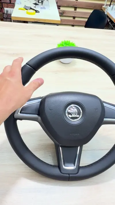 Skoda Rapid: был голый резиновый руль — кадр из видео