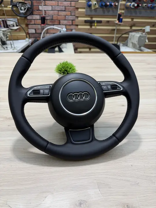 Перетяжка руля Audi A6 — после