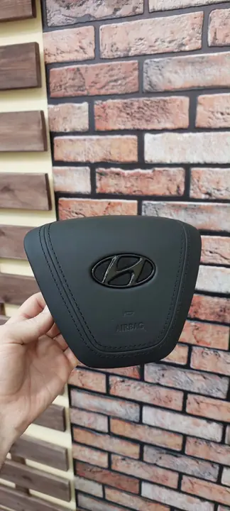 Перетяжка подушки руля Hyundai — после