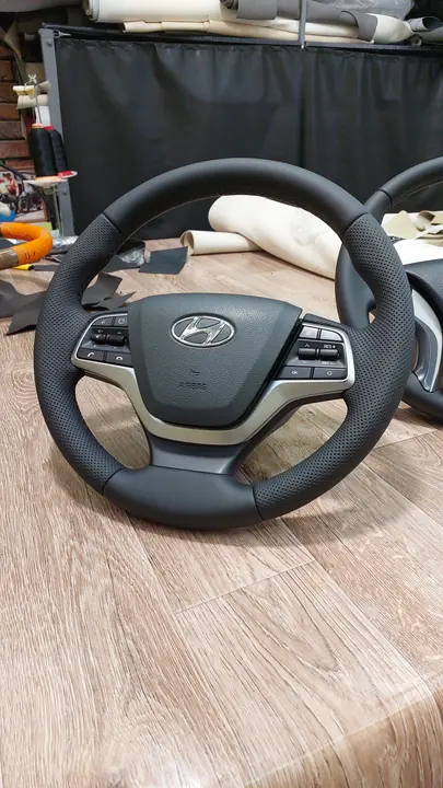 Перетяжка руля Hyundai — после