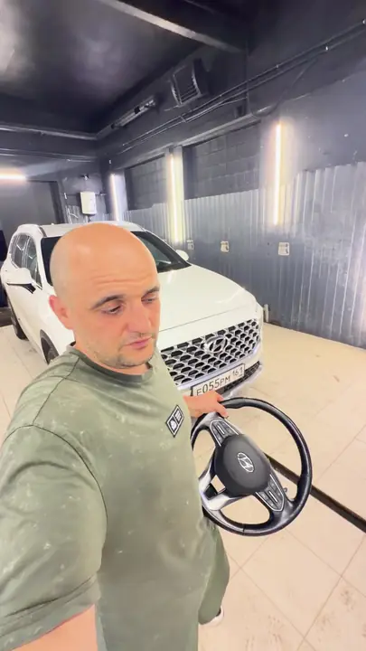 Перетяжка руля Hyundai Santa Fe — фото 3