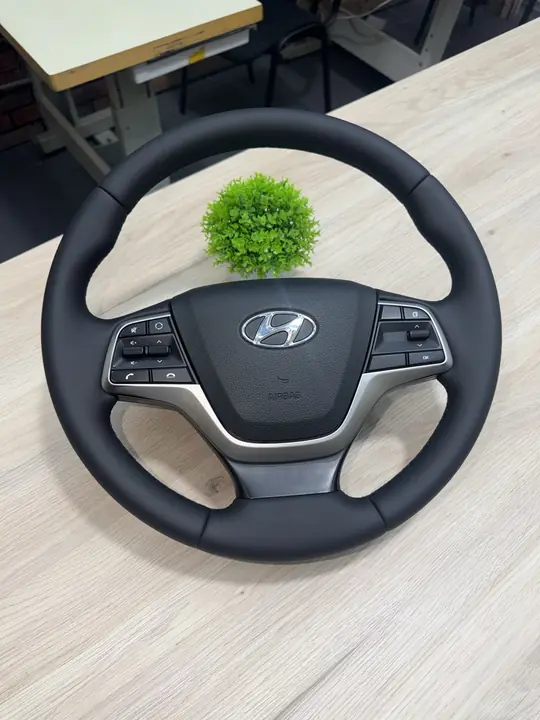Перетяжка руля Hyundai Solaris — после