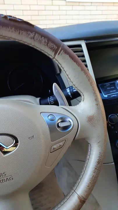 Перетяжка руля и ручки АКПП Infiniti FX — до