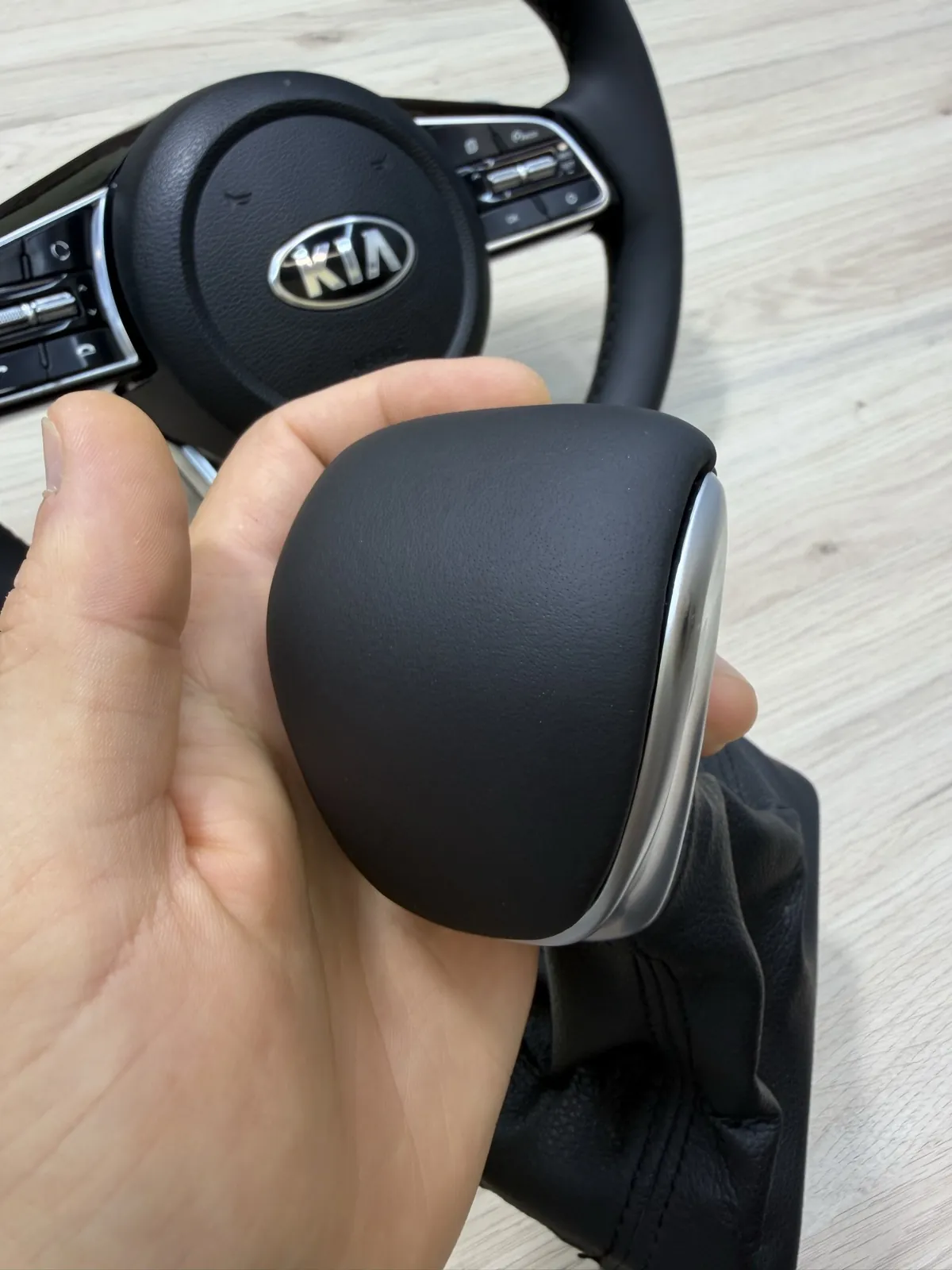 Перетяжка ручки АКПП Kia — после