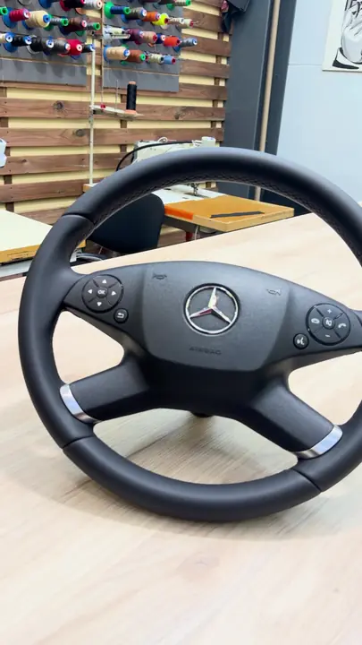 Перетяжка руля Mercedes-Benz E-класса (W212) — после