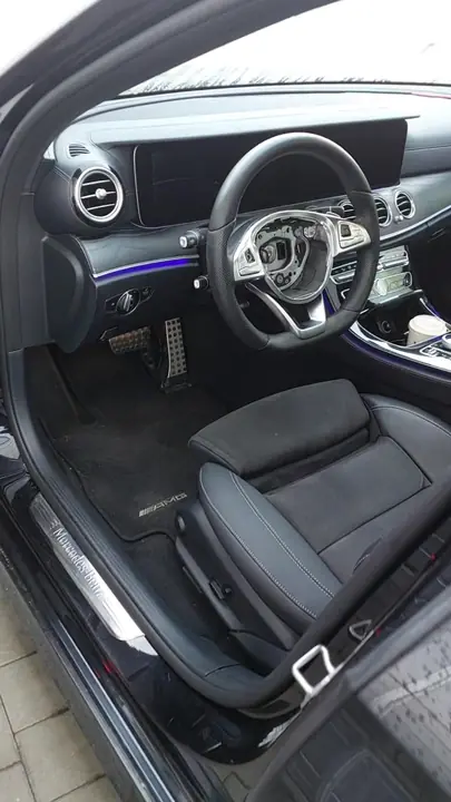 Перетяжка подушки руля Mercedes-Benz кожей — фото 3