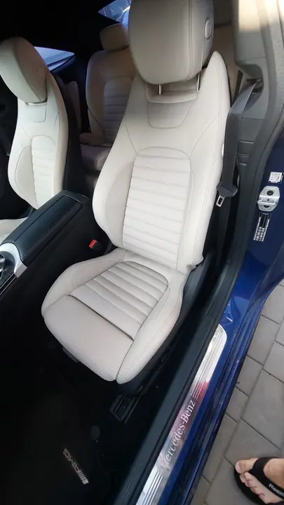 Светлое сиденье Mercedes-Benz — после