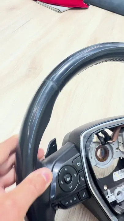 Перетяжка руля и ручки АКПП Toyota Camry 70 — до